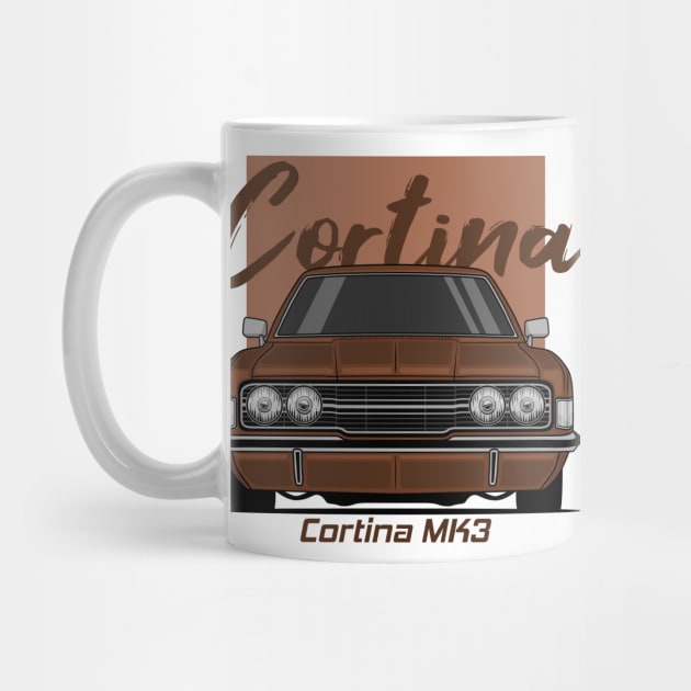 Front Brown Cortina MK3 Classic by GoldenTuners